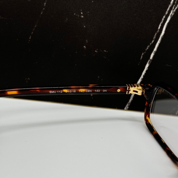 NEW SMU 11Z 14L08N MIU MIU HAVANA CLEAR MU11ZS 14L08N SQUARE WOMEN EYEGLASSES